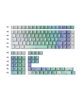 Alternative view от Капачки за механична клавиатура Keychron Cherry Profile Dye-Sub PBT Full Keycap Set - Cloud and Snow