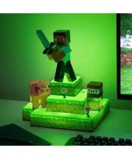 Alternative view от Лампа Paladone: Minecraft - Steve Diorama Light, PP9463MCF