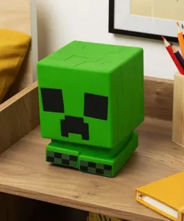 Лампа Paladone: Minecraft – Creeper SquishyGlo Silicone Light Rechargeable