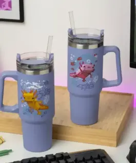Чаша Paladone: Minecraft – Purple 900ml Multiway Travel Cup Straw