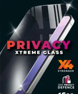 Подсилено стъкло Xtreme Privacy за iPhone 16e/17e