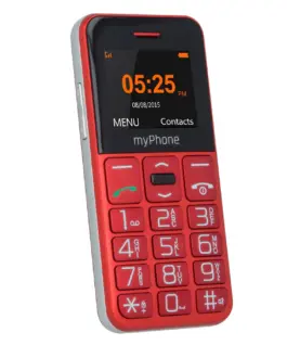 Телефон за възрастни myPhone Halo Easy червен цвят
