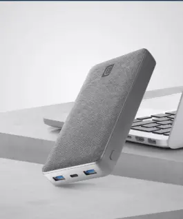 Alternative view of Външна батерия PD Shade 20000 mAh 65W (лаптоп), Сива