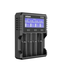 Alternative view от Зарядно устройство за NIMH/LiIon батерии 4 гнезда LCD дисплей USB VX4 SET XTAR