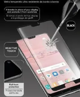 Alternative view of Закалено стъкло 3D за Huawei P20 Pro, Черно