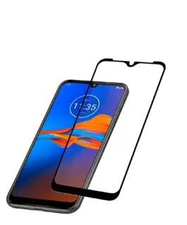 Закалено стъкло за Motorola E7 Черно