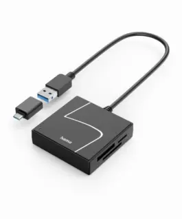 HAMA Четец за карти USB USB-A с USB-C адаптер USB 3.2 Gen1
