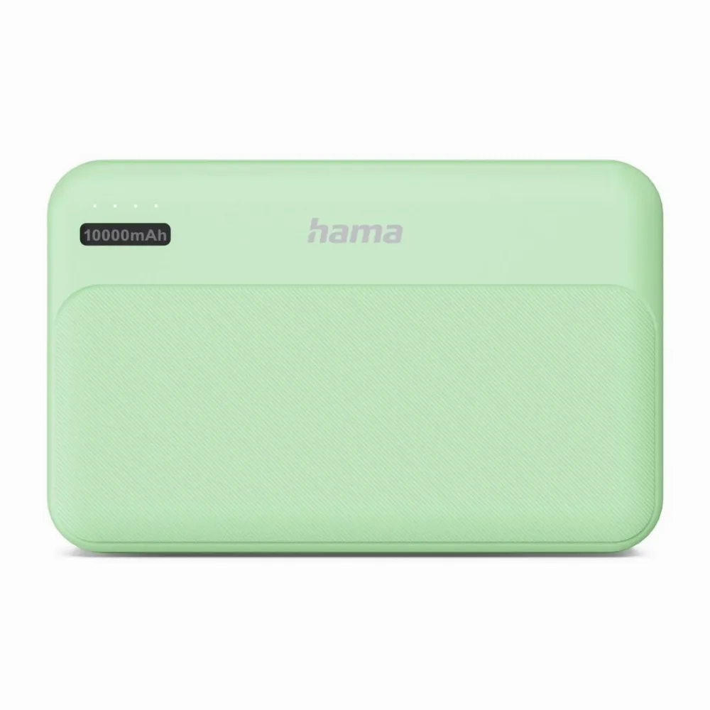 HAMA Външна батерия "Pocket 10", 10000 mAh, Изходи: 2x USB-A, зелена - Image 3