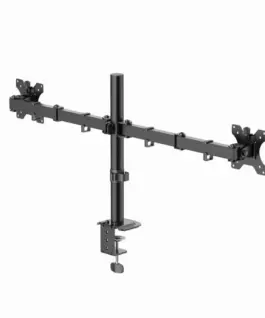 HAMA Стойка за 2 монитора за бюро, регулируема, 13" - 35", 12 кг, Черна - Image 3