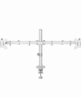 Alternative view от HAMA Стойка за 2 монитора за бюро, регулируема, 13" - 35", 12 кг, Бял