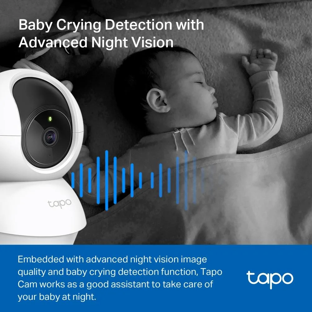 Охранителна WiFi камера TP-Link Tapo C210P2, 360°, Pan/Tilt - 2 Броя - Image 4