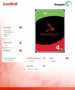 Seagate Drive IronWolf 4TB 3