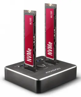 AXAGON Docking Station ADSA-M2C USB-C 3.2 Gen 2 - 2x M.2 NVMe SSD CLONE MASTER