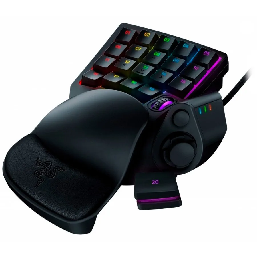 Геймърска клавиатура Razer Tartarus V2, Mecha-Membrane Technology, 32 fully programmable keys, Unlimited macro lengths, 1000Hz Ultrapolling, Ergonomic palm rest, Razer Chroma, Full anti-ghosting - Image 3