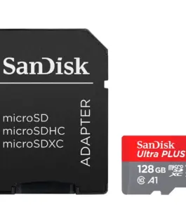 Карта памет SANDISK High Endurance microSDXC 128GB + SD Adapter - for dash cams & home monitoring up to 10000 Hours Full