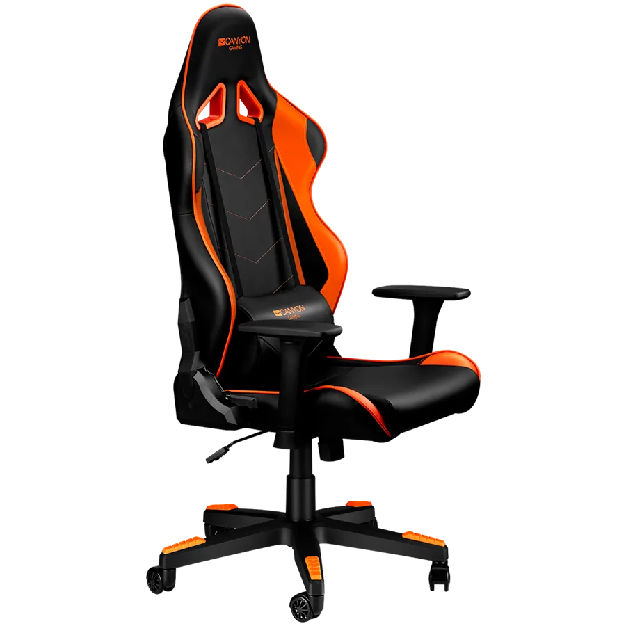 Геймърски стол CANYON gaming chair Deimos GC-4 Black Orange - Image 2