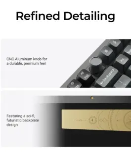 Безжична механичка клавиатура Keychron Q6 Ultra 8K Black – Silk POM Switch