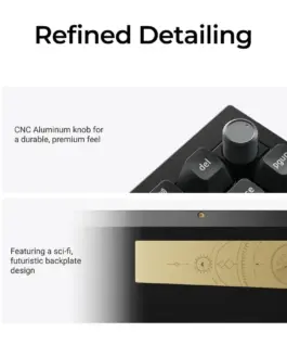 Безжична механичка клавиатура Keychron Q1 Ultra 8K Black – Silk POM Switch