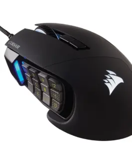 Геймърска мишка CORSAIR SCIMITAR RGB ELITE MOBA/MMO Black Backlit RGB LED 18000 DPI