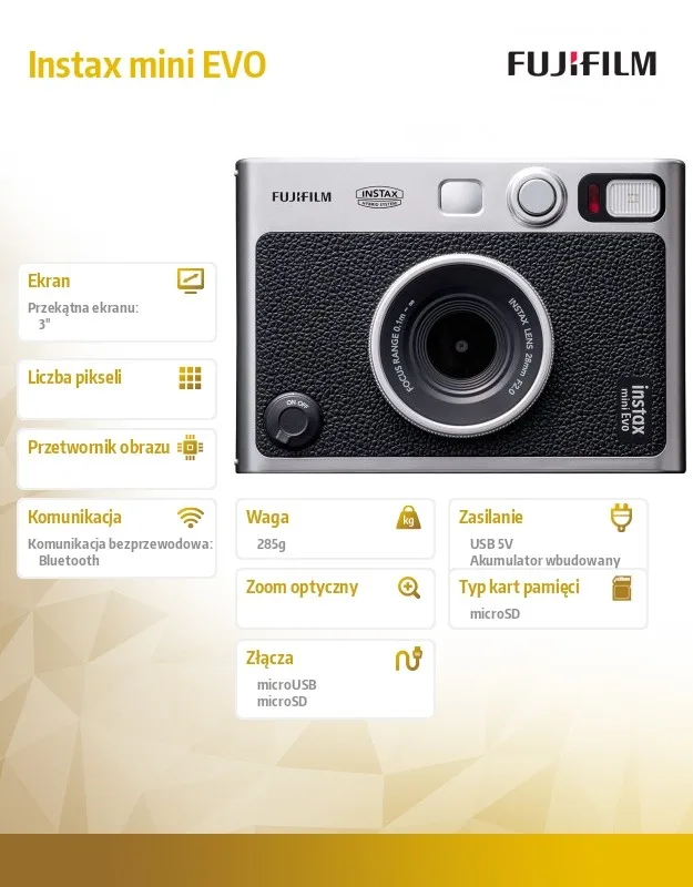 Fujifilm Camera Instax mini EVO черен - Image 5