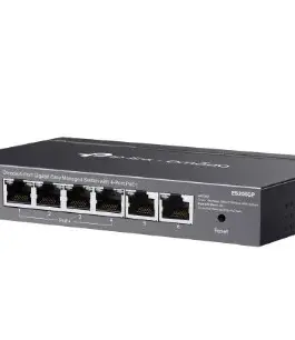 6-портов гигабитов управляем настолен комутатор TP-Link Omada ES206GP с 4-порта PoE+ - Image 3