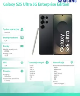 Samsung Smartphone Galaxy S25 Ultra 5G DualSIM 12/256GB Enterprise Edition черен - Image 4