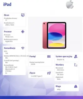 Apple IPAD WiFi + Cellular 11-inch 512GB розов - Image 4