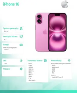 Alternative view от Apple iPhone 16 128GB - розов