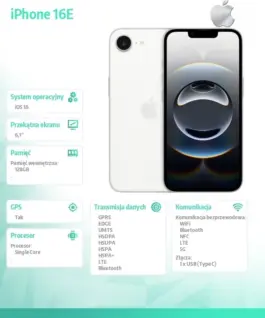 Alternative view от Apple iPhone 16E 128GB бял
