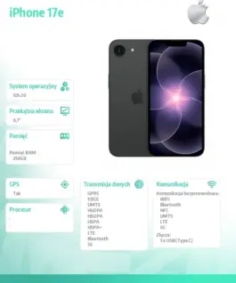 Alternative view от Apple iPhone 17e 256GB черен