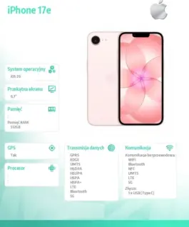 Alternative view от Apple iPhone 17e 512GB Soft розов