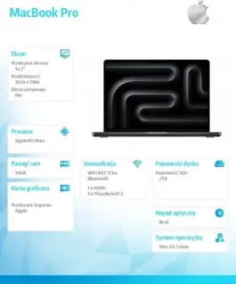 Apple MacBook Pro 14.2-inch: M5 Max 18/32, 36GB, 2TB SSD, without захранващ блок - Space черен - Image 5