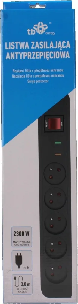 TB Energy Surge Protector x5 3m
