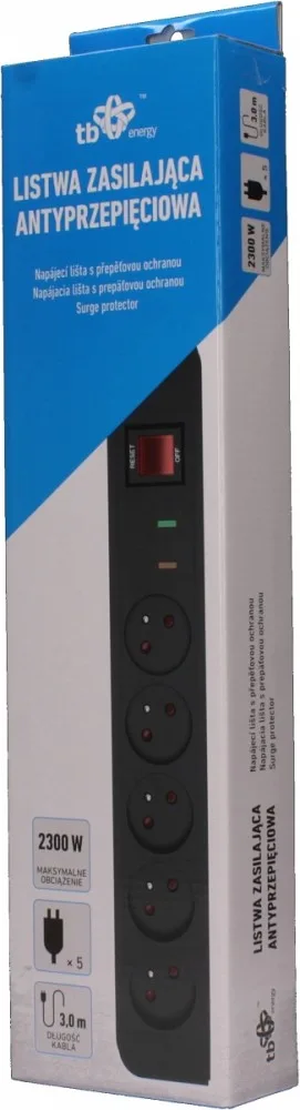 TB Energy Surge Protector x5, 3m - Image 5