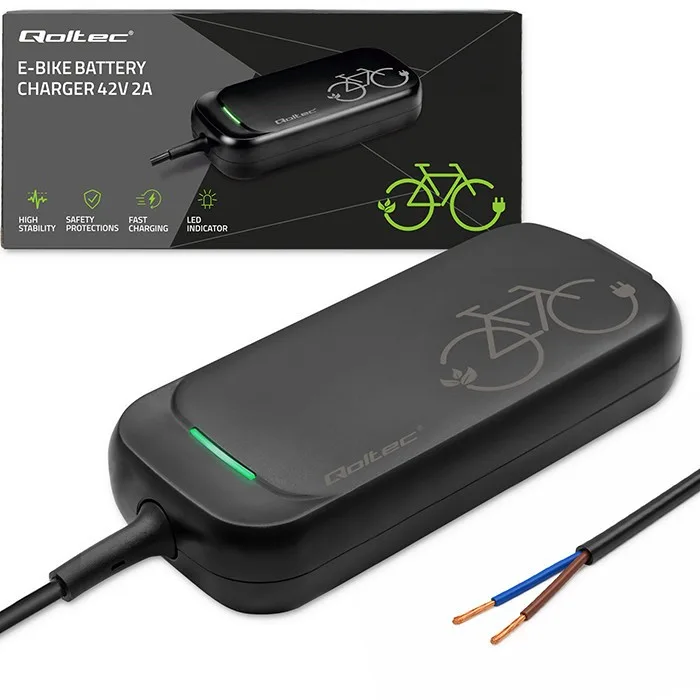 Qoltec зарядно for ebike 36V 42V 2A without plug - Image 2