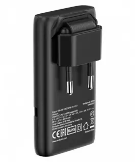 Verbatim Fold n GO зарядно GaN 65W 2xUSB-C черен