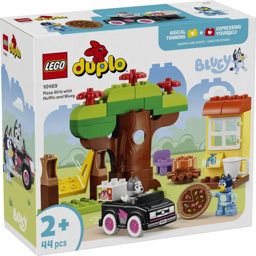 LEGO Blocks DUPLO Bluey 10469 Pizza Girls with Muffin and Bluey