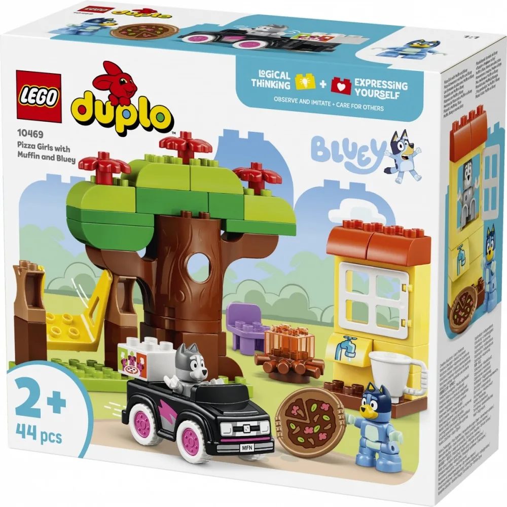 LEGO Blocks DUPLO Bluey 10469 Pizza Girls with Muffin and Bluey - Image 2