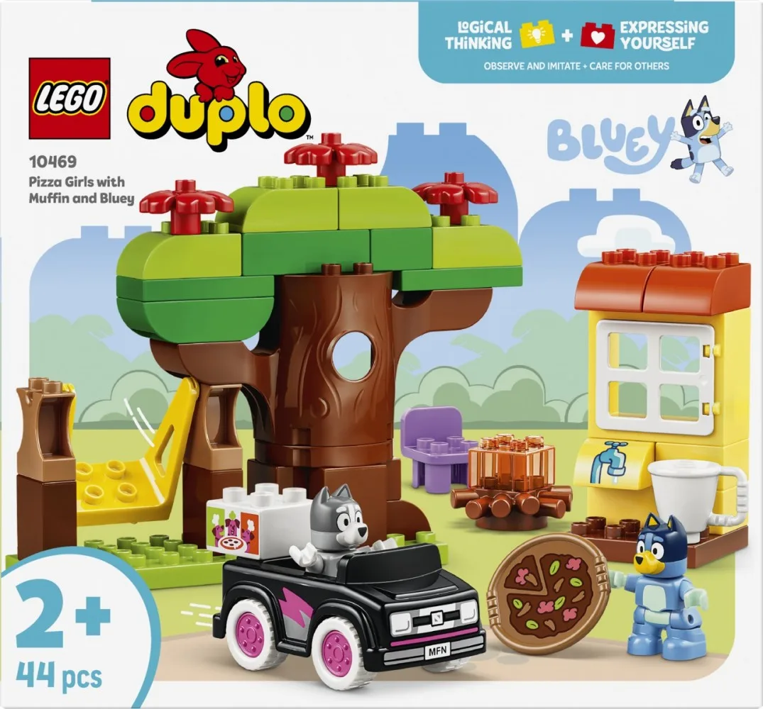 LEGO Blocks DUPLO Bluey 10469 Pizza Girls with Muffin and Bluey - Image 3