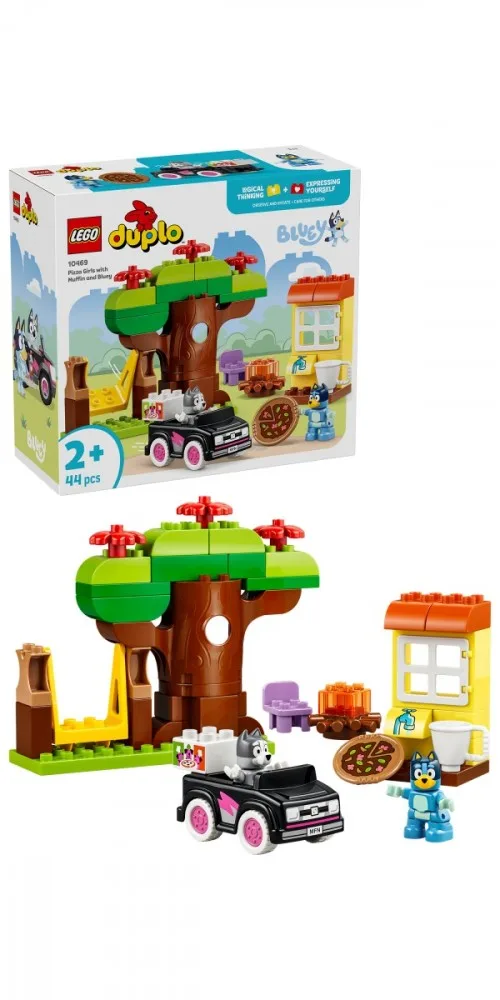 LEGO Blocks DUPLO Bluey 10469 Pizza Girls with Muffin and Bluey - Image 4