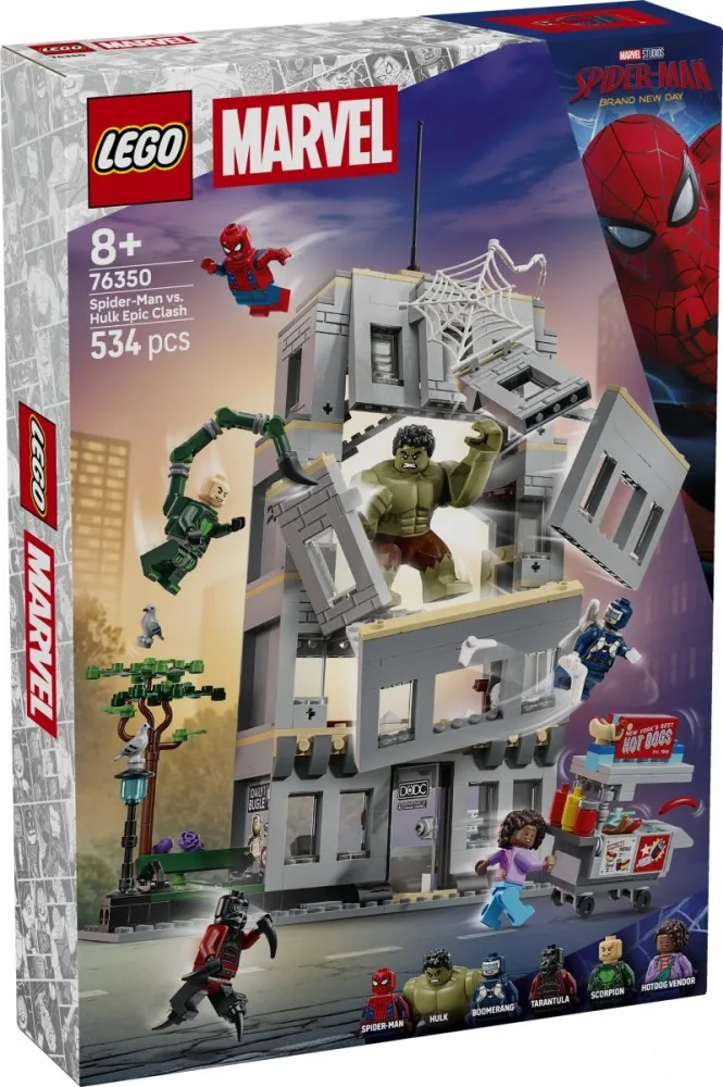 LEGO Marvel Super Heroes 76350 Spider-Man vs.Hulk Epic Clash Blocks
