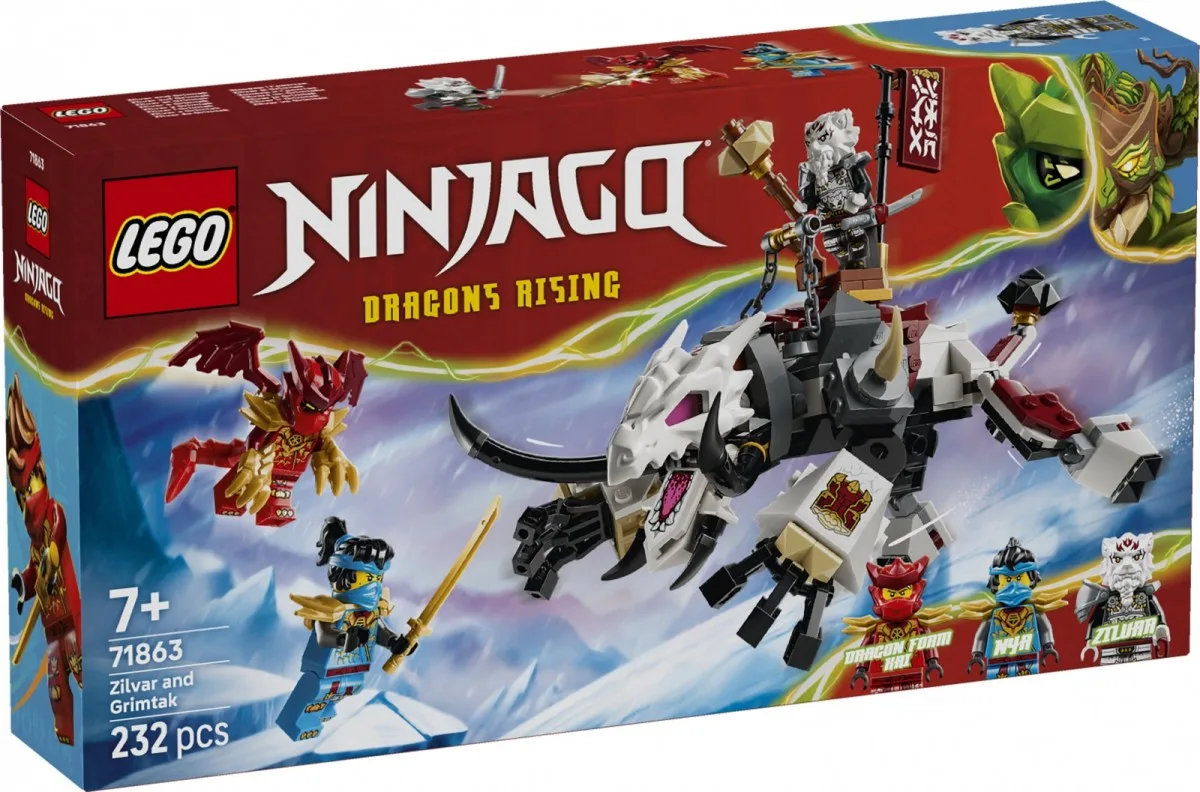 LEGO Ninjago 71863 Zilvar and Grimtak the Dragon Beast Blocks