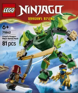Alternative view от LEGO Ninjago 71862 Lloyds Dragon Mech Battle Pack Blocks