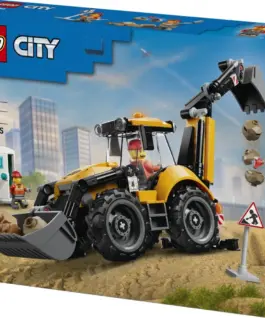 LEGO City 60480 жълт Backhoe Loader Blocks