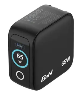 Verbatim Mini GaN зарядно 65W TFT 2xUSB-C EU/UK/USA