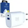 3MK зарядно 30W USB-A USB-C PD 3.0 QC 4+ бял