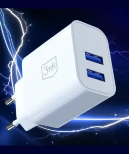 3MK зарядно 10W 2xUSB-A 2