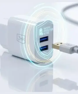 3MK зарядно 10W 2xUSB-A 2