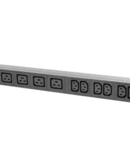 Lanberg Rack PDU 19 inch 1U 16A 2M 4X C19 6X IEC C13 C20 черен