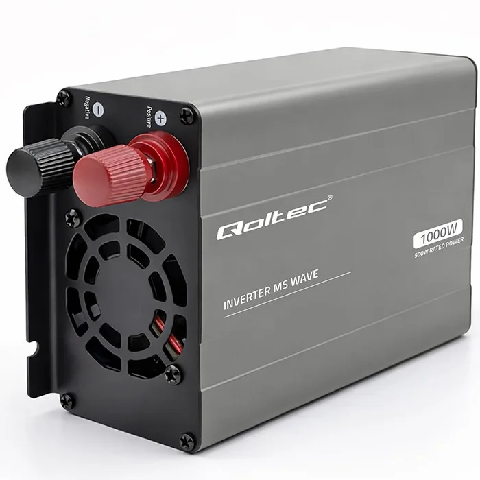 Qoltec MSWave voltage конвертор 12V to 230V 500W 1000W - Image 4